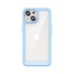 Custodia rinforzata con telaio flessibile per iPhone 15 Plus Outer Space - blu