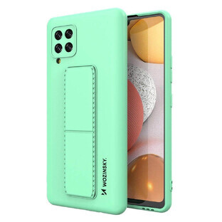 Wozinsky Kickstand caz caz de silicon cu stand pentru Samsung Galaxy A42 5G mentă