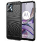 Carbon Hoesje voor Motorola Moto G53 / G13 flexibel siliconen carbon hoesje zwart