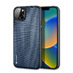 Custodia Dux Ducis Fino in nylon per iPhone 14 Plus blu