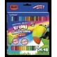 Bambino matite per la scuola triangolari bifacciali 24 pezzi/48 colori + temperino