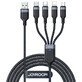 Joyroom Multi-Use Serie S-A18 4in1 USB-A - USB-C / Lightning / Lightning / micro USB Kabel 1.2m - schwarz