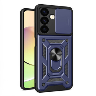 Custodia Hybrid Armor Camshield per Samsung Galaxy S24+ corazzata con copertura della fotocamera - blu Custodia Hybrid Armor Camshield per Samsung Galaxy S24+ corazzata con copertura della fotocamera - blu