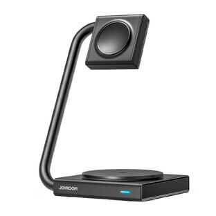Joyroom 2-in-1 induktives Ladegerät JR-WQN05 15W MagSafe / Qi faltbar - schwarz