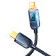 Joyroom A4 USB-C / Lightning 20W 1,2m kabel met display - zwart