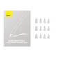 Baseus interchangeable silicone tips for stylus 12pcs white (soft)