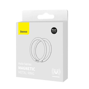 Baseus Halo Serie magnetische ring (2 stuks/verpakking) zwart (PCCH000001)