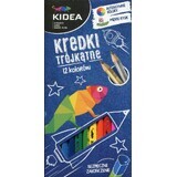 Matite triangolari Kidea 12 colori