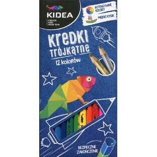 Matite triangolari Kidea 12 colori
