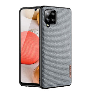 Dux Ducis Fino nylon covered case Samsung Galaxy A42 5G grey