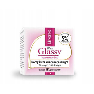 Lirene Effect Glassy Night Cream-Brightening Treatment, 50 ml
