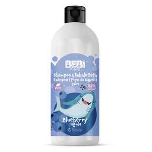 Barwa Bebi Shampoo and Bath Lotion 2-in-1 Blueberry, 500 ml