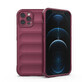 Custodia Magic Shield per iPhone 12 Pro Custodia blindata flessibile bordeaux