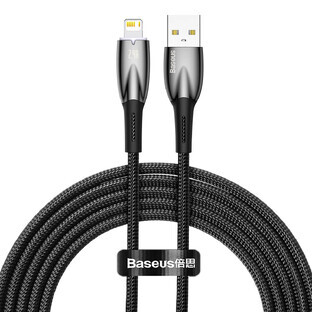 Baseus Glimmer Series USB-A - Lightning 480Mbps 2.4A 2m cablu negru