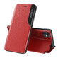 Eco Leather View Case elegante Tasche mit Flip Cover und Standfunktion iPhone 13 mini rot