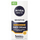 Nivea Men Sensitive Crema Viso Protettiva SPF15, 75 ml