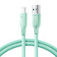 Joyroom Multi-Color Series S-A34 USB-A / USB-C 100W 1m cable - verde
