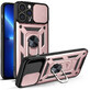 Hybrid Armor Camshield iPhone 13 Pro Max gepanzerte Tasche mit Kameraabdeckung rosa