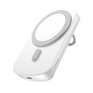 Joyroom Induktions-Powerbank 6000mAh mit Ring und Ständer bis zu 20W weiß (JR-W030)