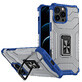 Crystal Ring Case gepanzerte Hybridhülle + Magnethalterung iPhone 13 Pro Max blau