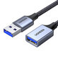 Ugreen extension cable adaptateur câble USB (mâle) - USB (femelle) 3.0 5Gb/s 2m gris (US115)