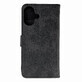 Funda libro de piel para iPhone 16 - negro