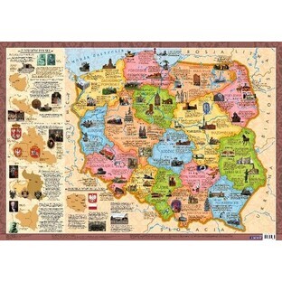 Polen Voivodships-contourkaart 1:1 500 000