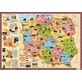 Polen Voivodships-contourkaart 1:1 500 000