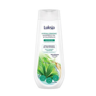 Luxja Gel de Ducha Hipoalergénico Aceite de Cáñamo y Caléndula, 500 ml