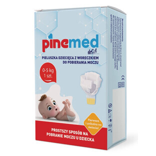 Pinemed Luier met urine-opvangzak voor kinderen van 0-5 kg, 1 stuk