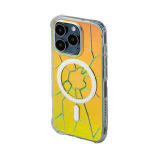 Carcasă din silicon MagSafe Kingxbar PQY Crack Series pentru iPhone 15 Pro Max - holografică