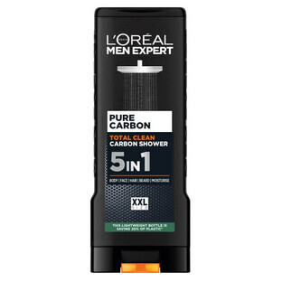 L Oreal Paris Men Expert Pure Carbon Total Clean Duschgel 5in1, 400 ml