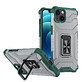 Crystal Ring Case funda híbrida blindada + soporte magnético iPhone 13 mini verde