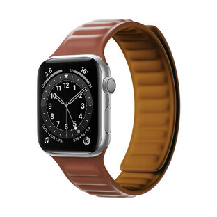 Correa magnética para Watch 7/8/9 45mm brazalete magnético pulsera marrón