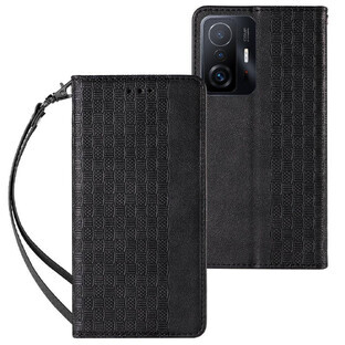 Etui magnétique pour Samsung Galaxy A13 5G étui portefeuille + mini pendentif lanyard noir