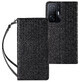 Magneetband hoesje voor Samsung Galaxy A13 5G portemonnee hoesje + mini sleutelkoord hanger zwart