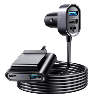 Joyroom Autoladegerät 2xPD + 2xQC3.0 72W 1.5m schwarz (JR-CL05)