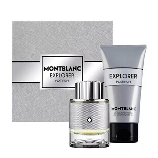 Mont Blanc Explorer Platinum Set Eau de Parfum, 60 ml + Duschgel, 100 ml