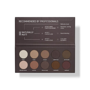 Affect Naturally Matt eyeshadow palette, 10 x 2 g