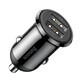 Baseus Grain Pro Autoladegerät 2x USB 4.8 A schwarz (CCALLP-01)