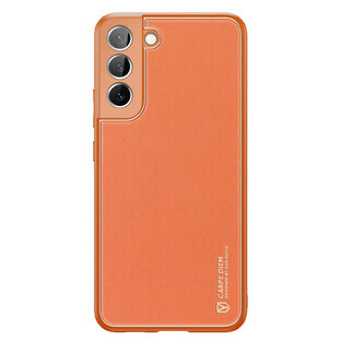 Dux Ducis Yolo élégant étui en cuir écologique Samsung Galaxy S22+ (S22 Plus) orange