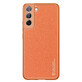Dux Ducis Yolo elegant eco lederen hoesje Samsung Galaxy S22+ (S22 Plus) oranje