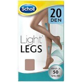 Compression stockings, 20Den Beige, size M, Scholl Light Legs