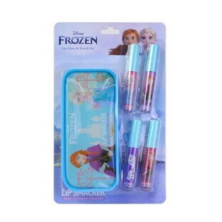 Lip Smacker Disney Frozen Lip Gloss amp; Pouch Lip Glosses 4 x 6 ml + sacchetto cosmetico