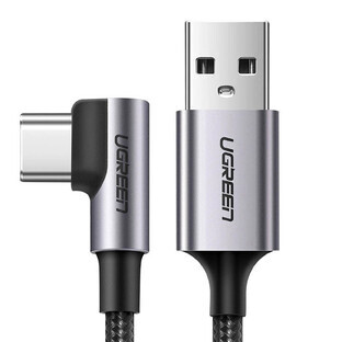 Ugreen cable US284 70255 USB-A (straight) / USB-C (angled) 3A 3m - gray