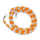 Cadena para gafas colgante cuentas naranja