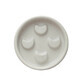 Mohani Lunula ceramic soap dish ecru