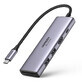 Ugreen 6-in-1 multi-function USB Type C HUB - 2x USB 3.2 Gen 1 / HDMI 4K 60Hz / SD and TF card reader / USB Type C PD 100W grey (60384 CM511)