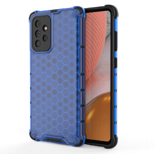 Honeycomb Panzerhülle mit Gel-Rahmen Samsung Galaxy A72 4G blau