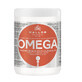 Kallos KJMN Maschera con Omega 6 e olio di macadamia, 1000 ml